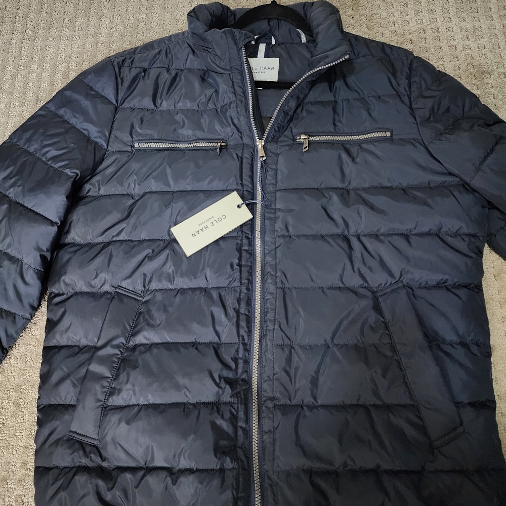 Cole Haan Signature Men's Packable Down Jacket (Navy)